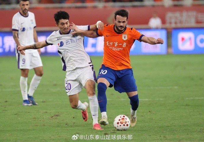 山东泰山2比1逆转天津津门虎